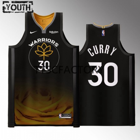 Dres Golden State Warriors Stephen Curry 30 Nike 2022-23 City Edition Crno Swingman - Dječji